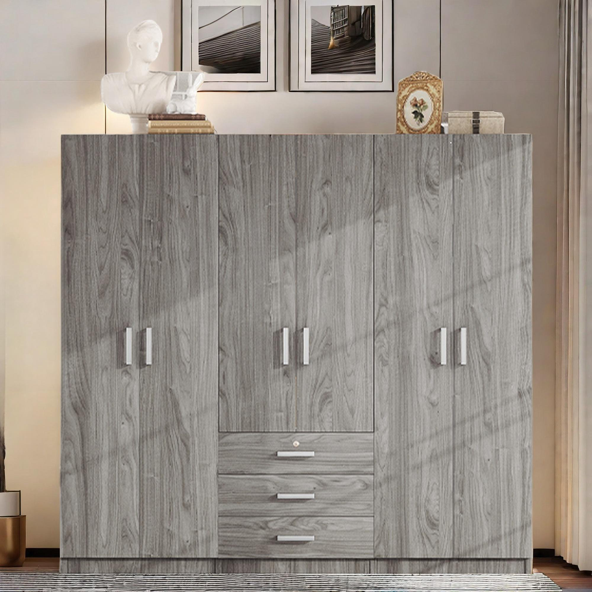 Big grey wardrobe discount